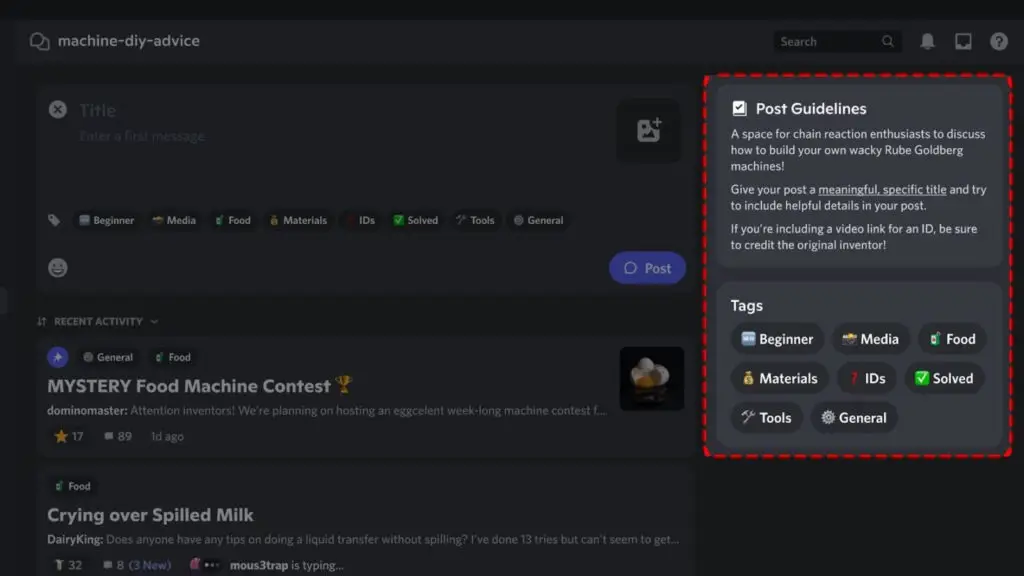 Discord Forum Channel Feature Post Guidelines Overview HubPrix