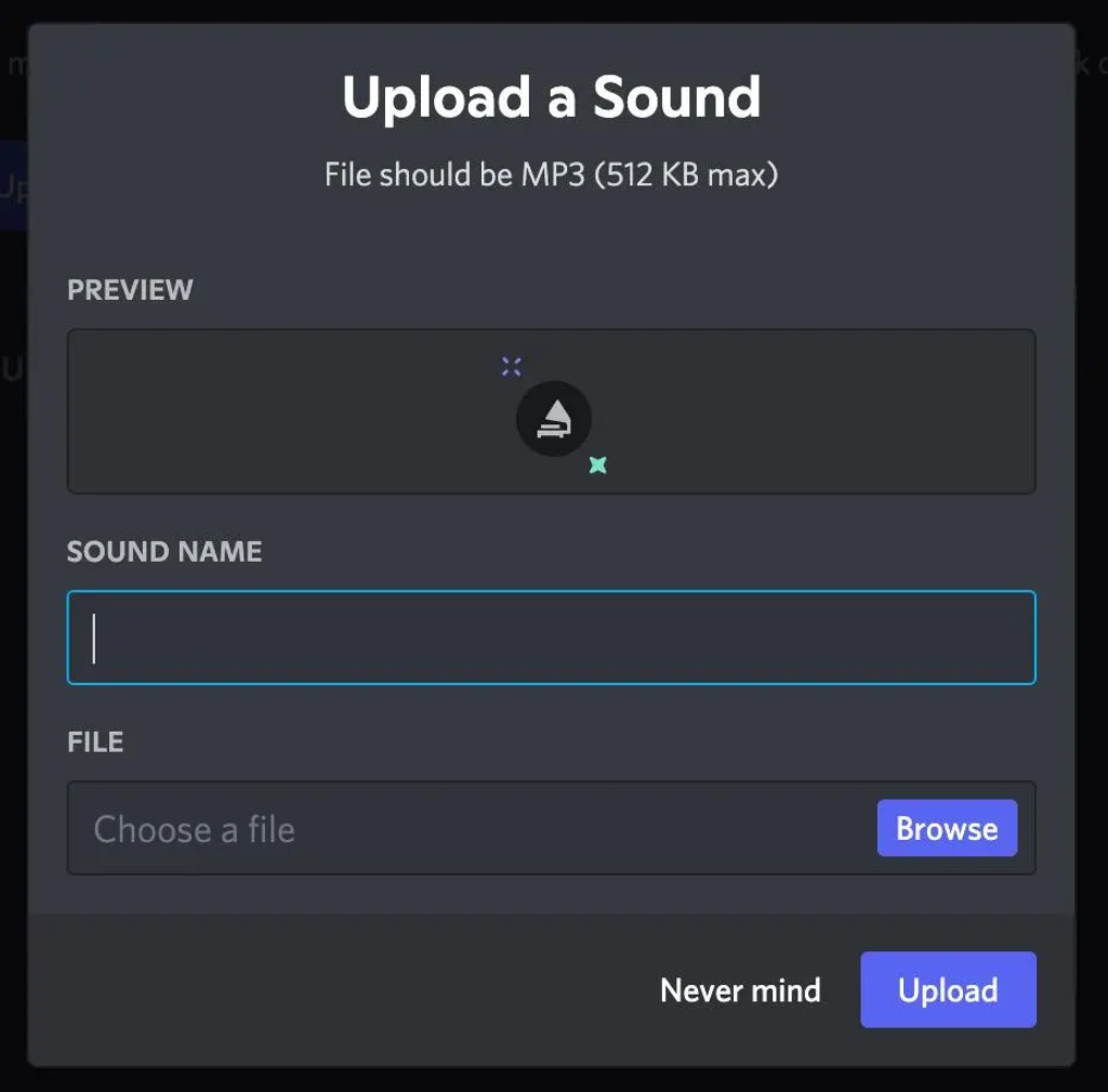 Discord Sound Board Feature Upload Sounds