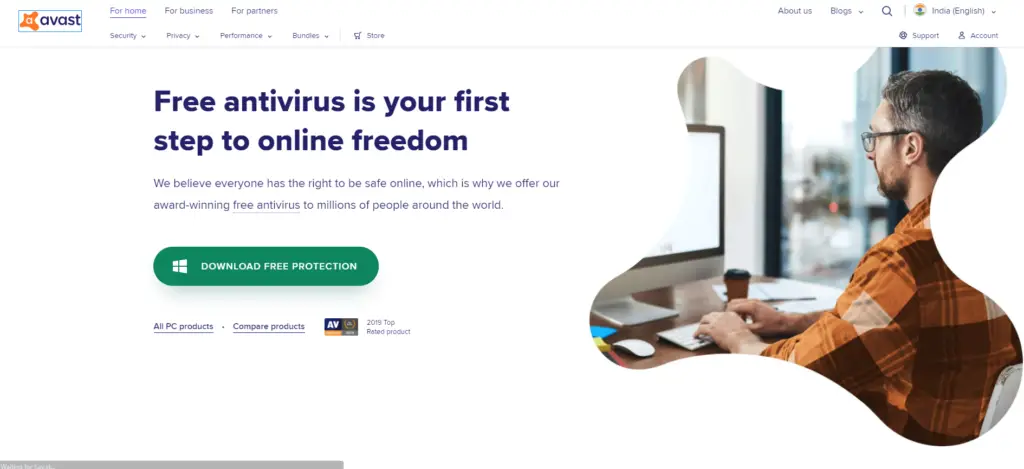 Avast Antivirus - Website Review- HubPrix.com