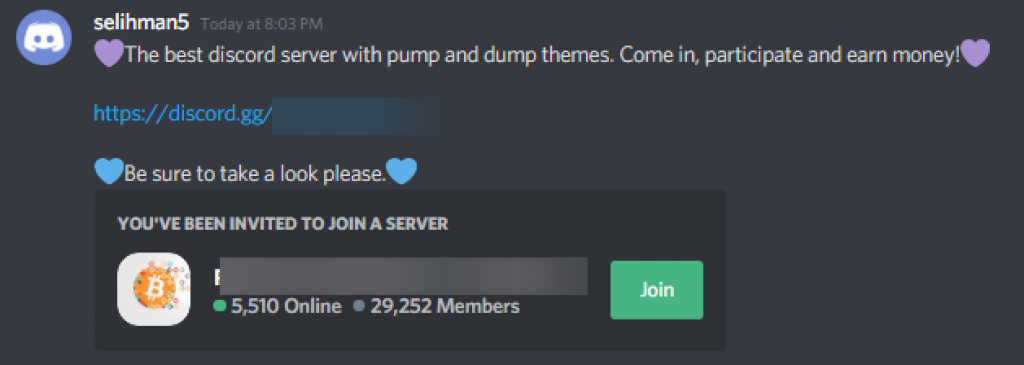 Discord Tips Spam Examples #1- HubPrix.com