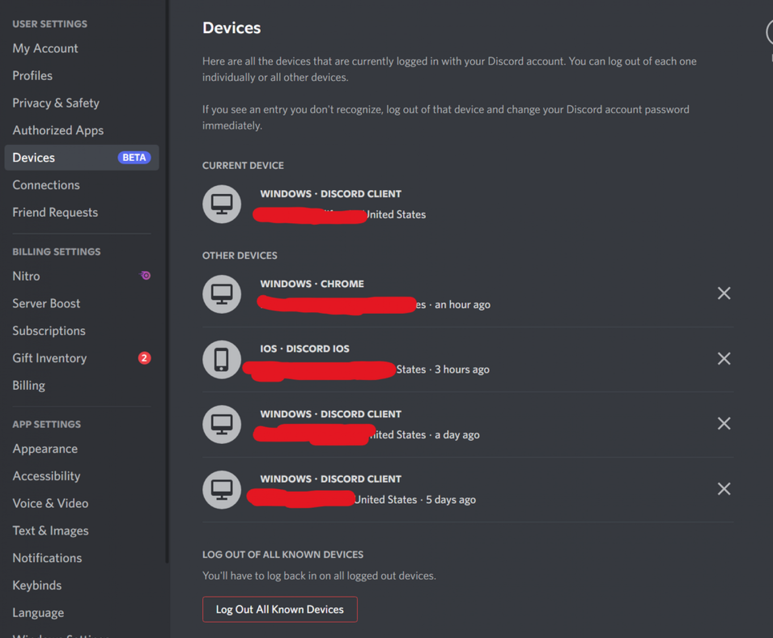Discord Device Manager Security Feature To Check Logged in Accounts
