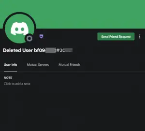 Discord Account Deleted