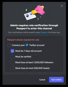 Discord Passport Twitter Checking Verified