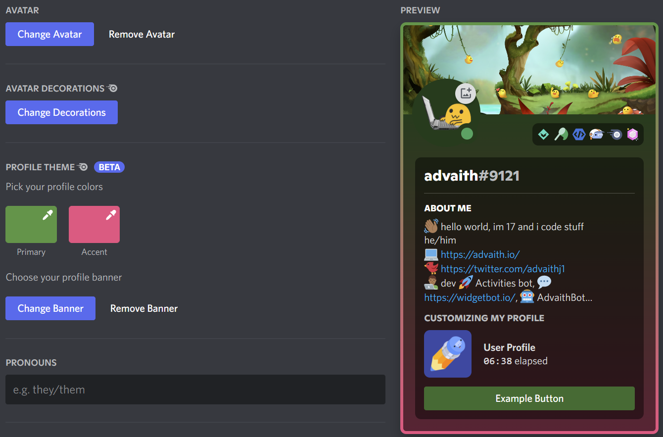 Discord Profile Theme Part 3 - HubPrix.com