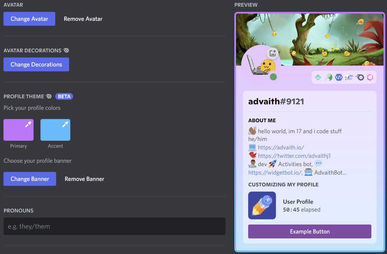 Discord Profile Theme Part 4 - HubPrix.com