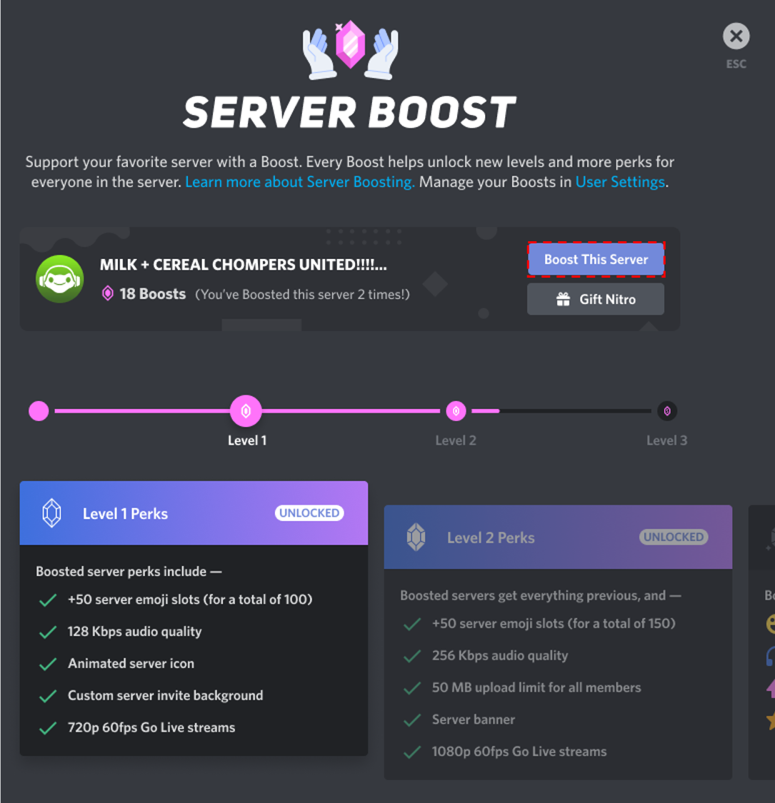 Купить Буст Сервера Discord