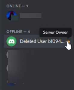 Discord Server Owner Deleted