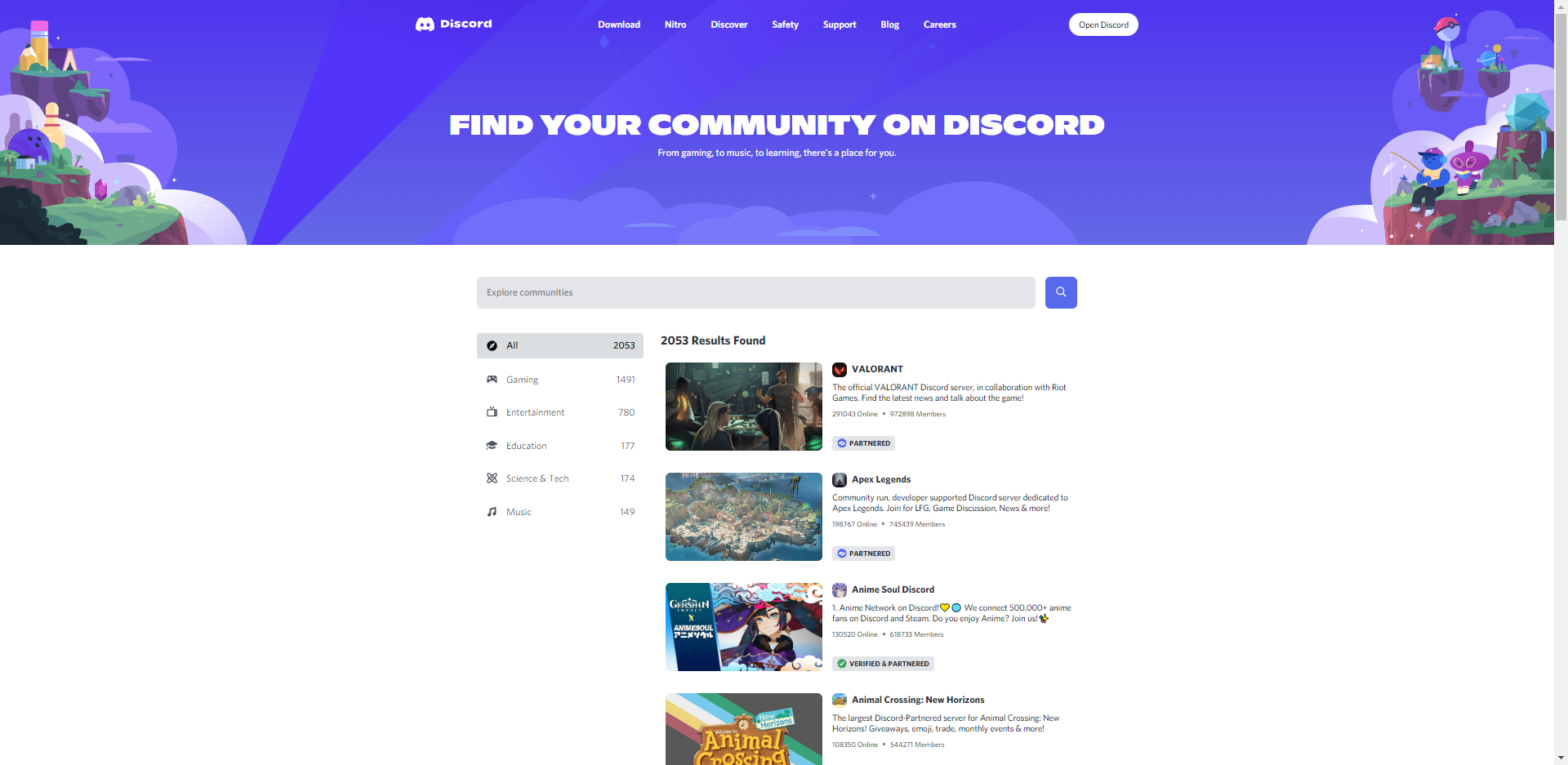 Discord Server Web Page Discovery Overview - HubPrix.com