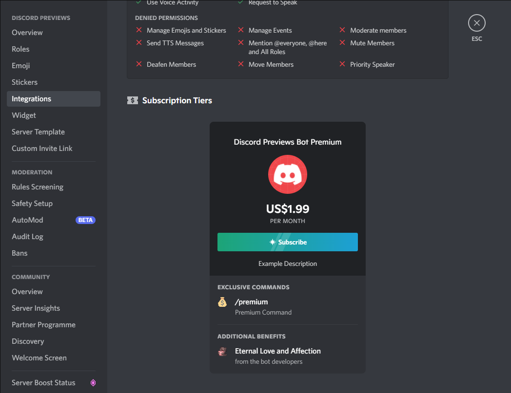 Discord Subscribe Bot Monetize