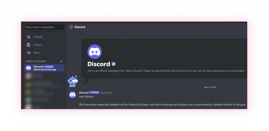 Discord System DM Improvement