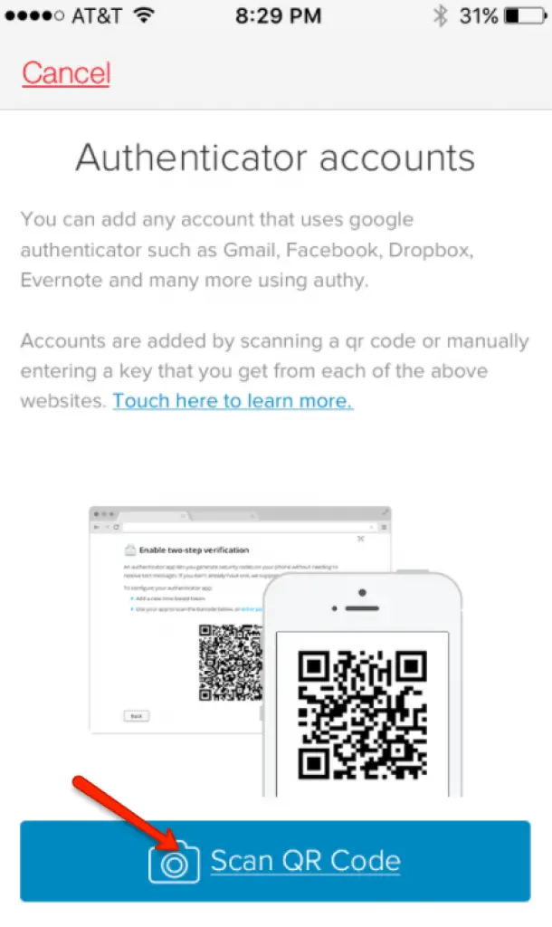 2FA Authy Tutorial Setup Review Scan QR Code HubPrix