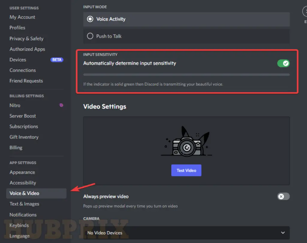 Automatic Input Sensitivity Setting Discord Audio Voice Video