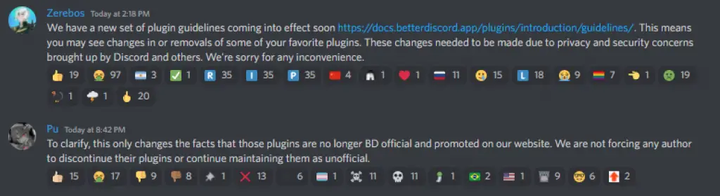 BetterDiscord New Announcement Plugin Privacy Issue HubPrix