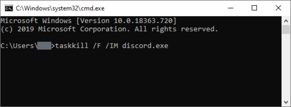Close Discord with Command Prompt
