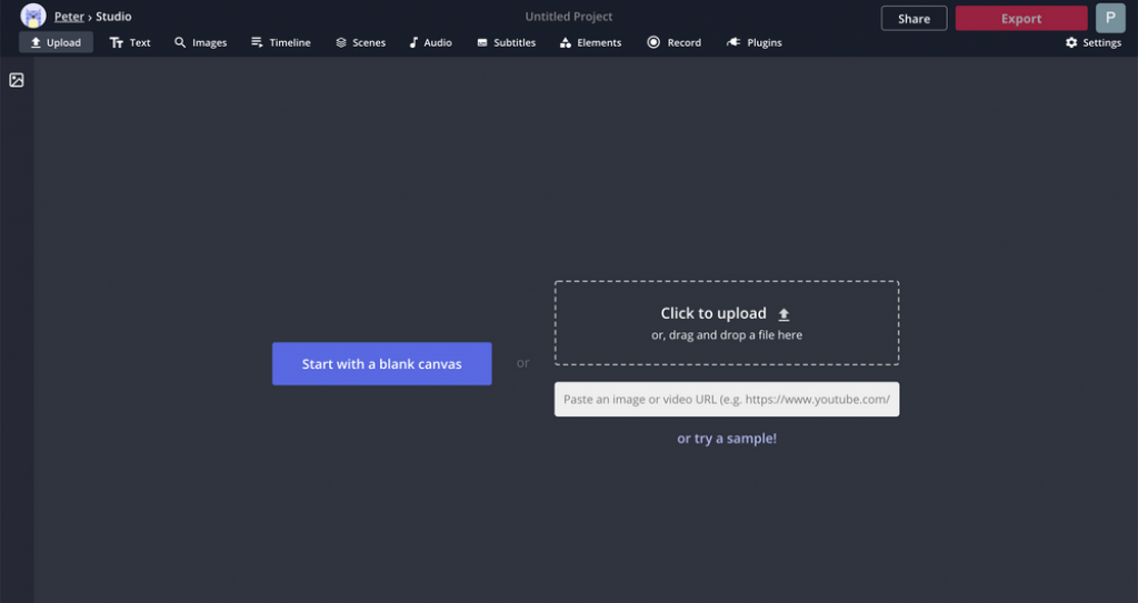Create Profile Picture in Kapwing - Tutorials Setup