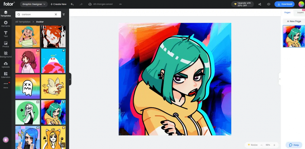 Design Your Discord Profile Picture with Fotor - Discord PFP Size