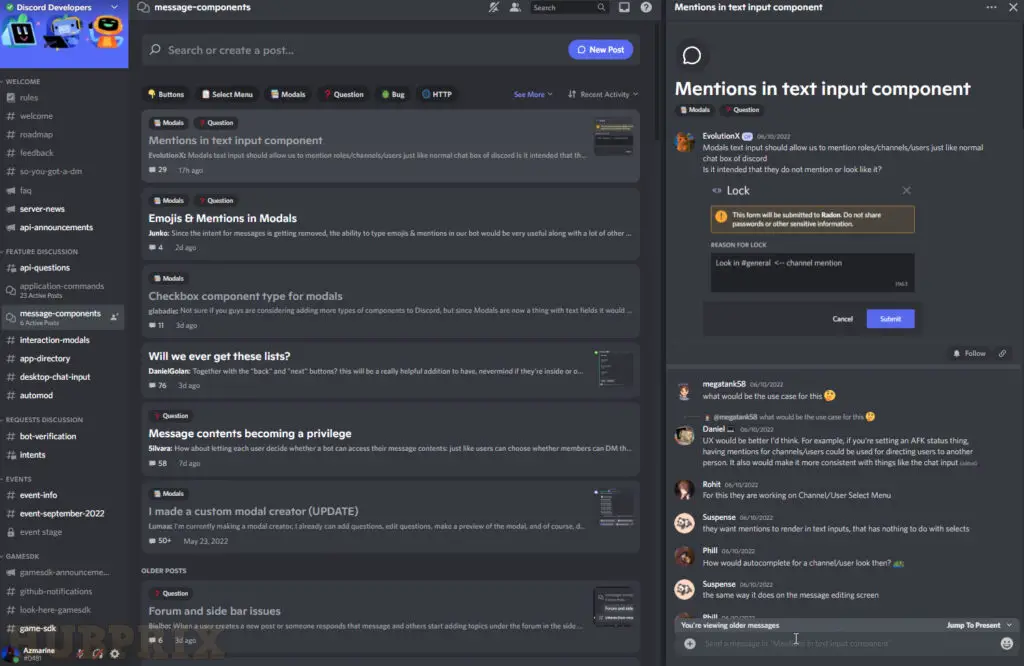Discord Developer Forum Channel Overview HubPrix