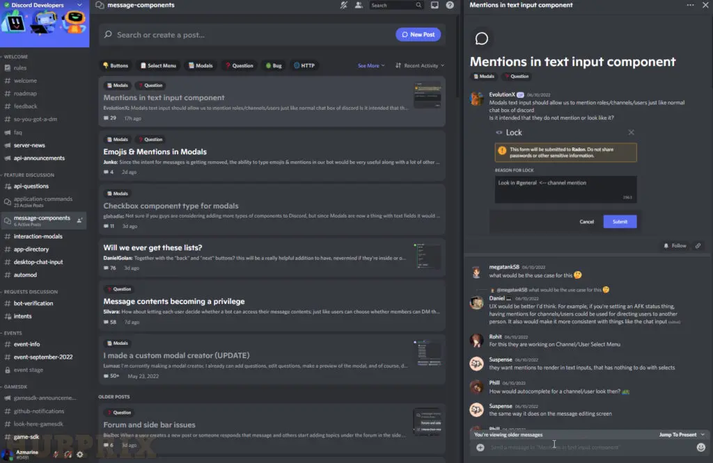 Discord Developer Forum Channel Overview HubPrix