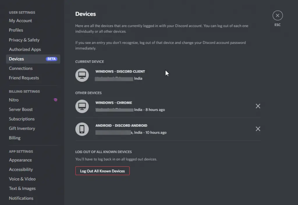 Discord Devices Login History New Feature HubPrix