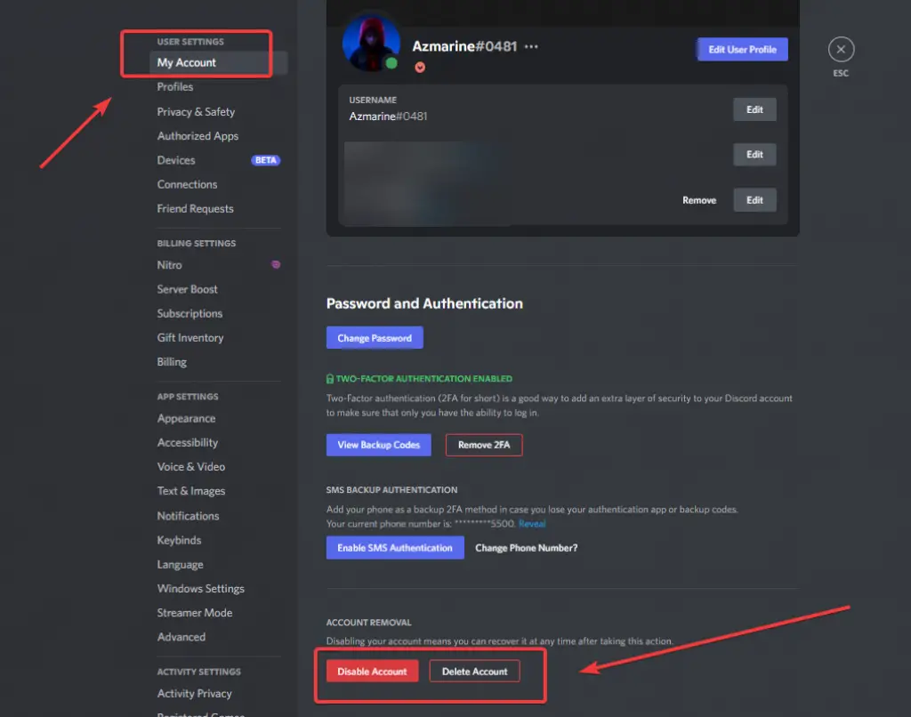 Discord Disable Delete Account Process HubPrix