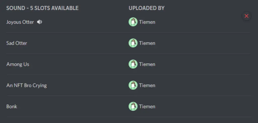 Discord Sound Board Feature Sounds Added on Sever