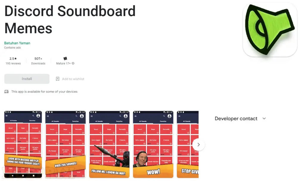 Discord Soundboard Memes Android App