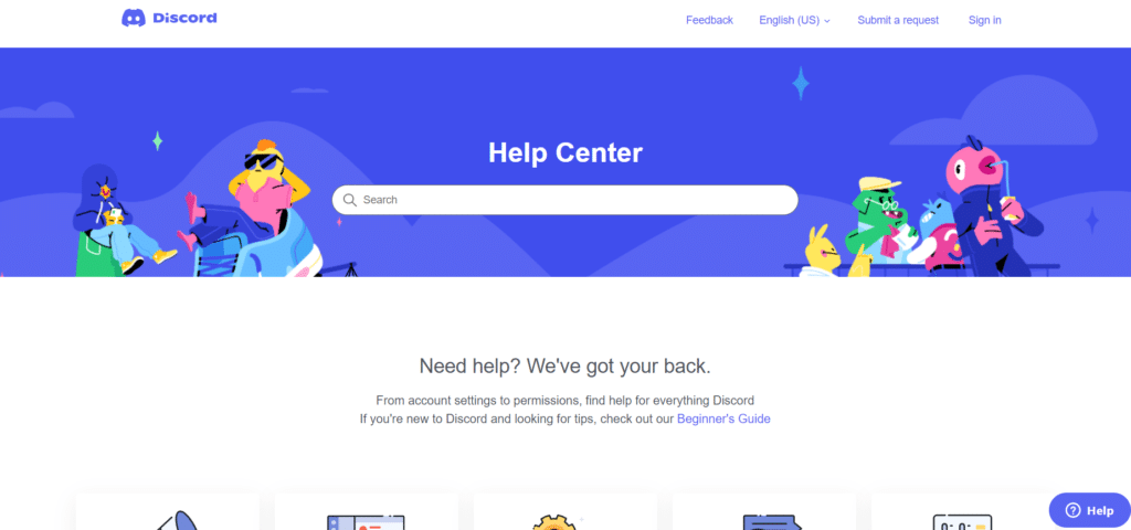 Discord Support Page Overiew HubPrix Review