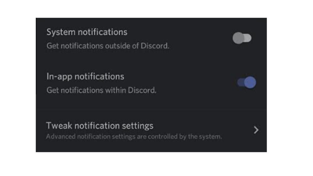 Discord Turn Off Notification Setting