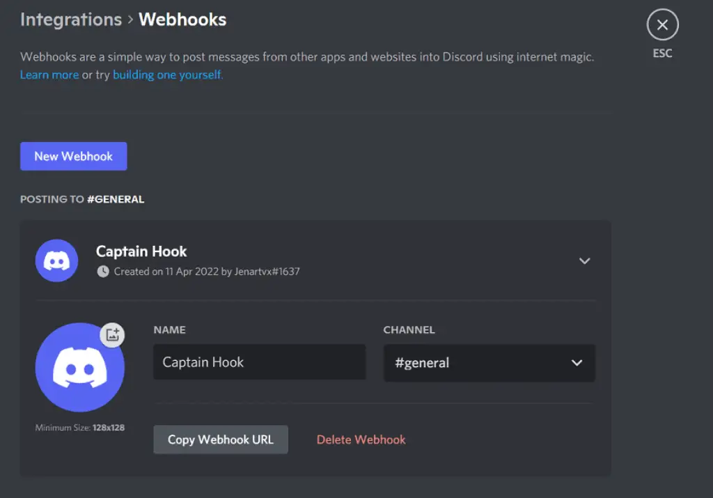Discord Webhook Feature Setups Embed