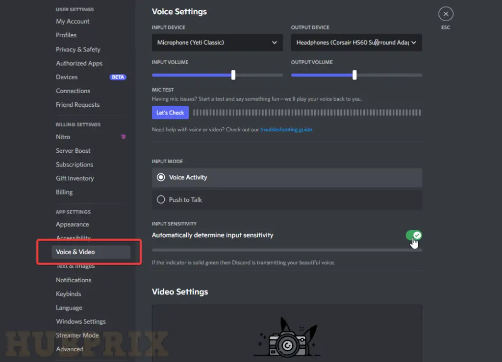 Discord input Sensitivity Setup Overview HubPrix