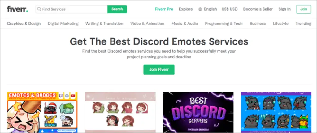 Fiverr Discord Emotes Services