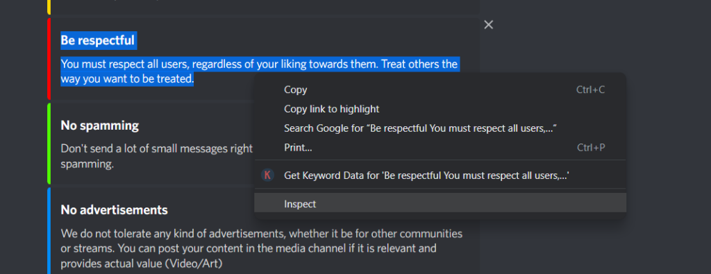 Inspect Element on Discord Element Inspection Hubprix