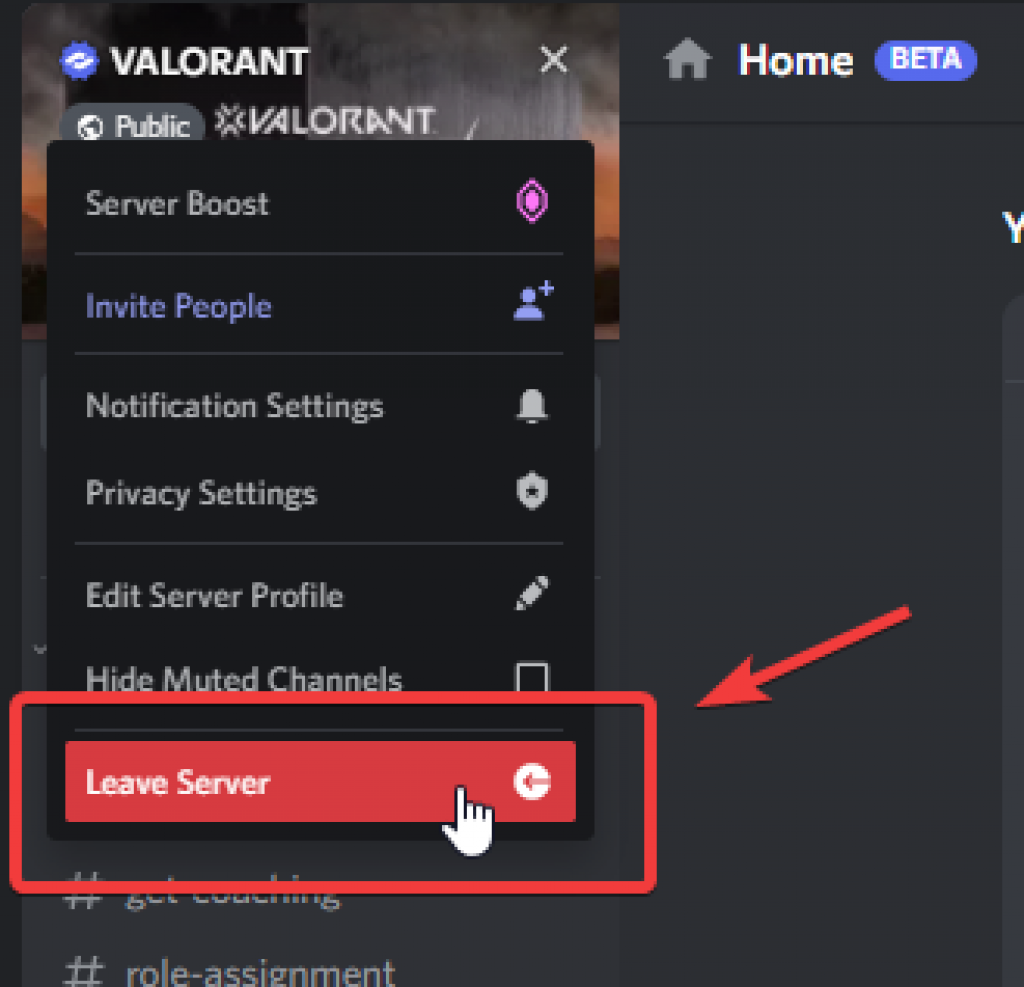 Leave Discord Server Setting HubPrix