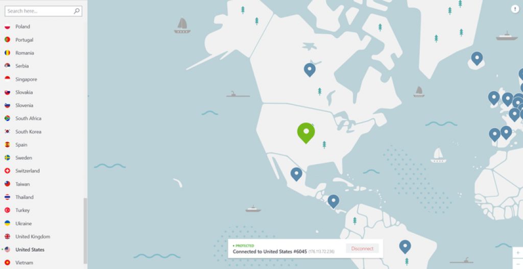 Nord VPN Connect Unites States Examples Hubprix