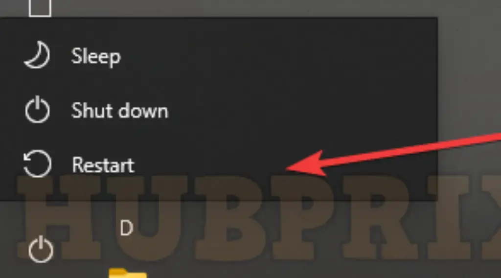 Restart Your PC Windows 10 HubPrix