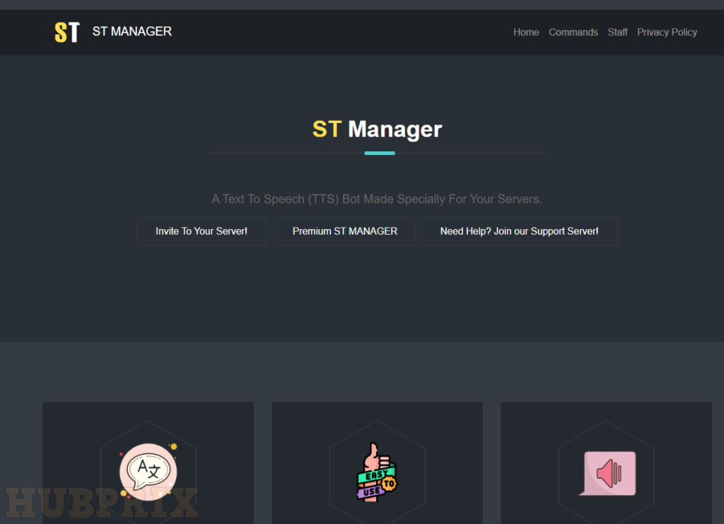 ST MANAGER Discord TTS Bot