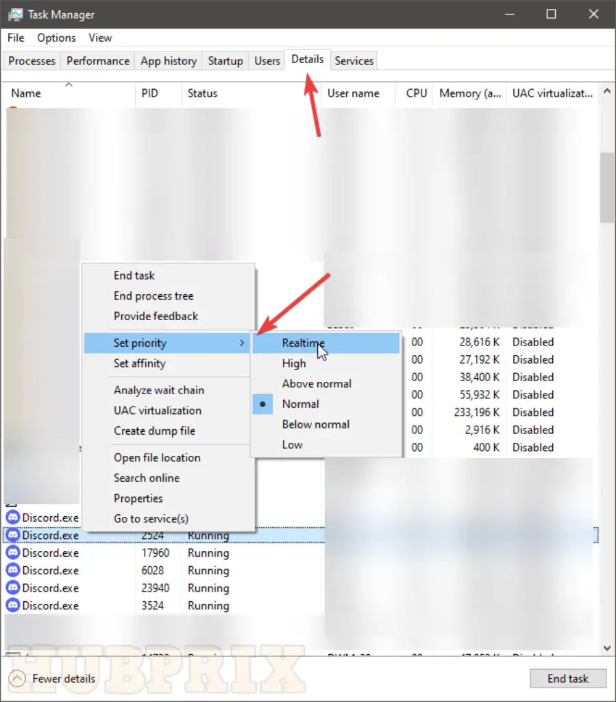 Task Manager Priority Setup Realtime Discord HubPrix