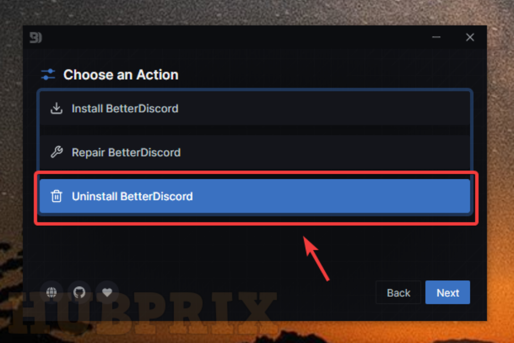 Uninstall BetterDiscord Discord Mod