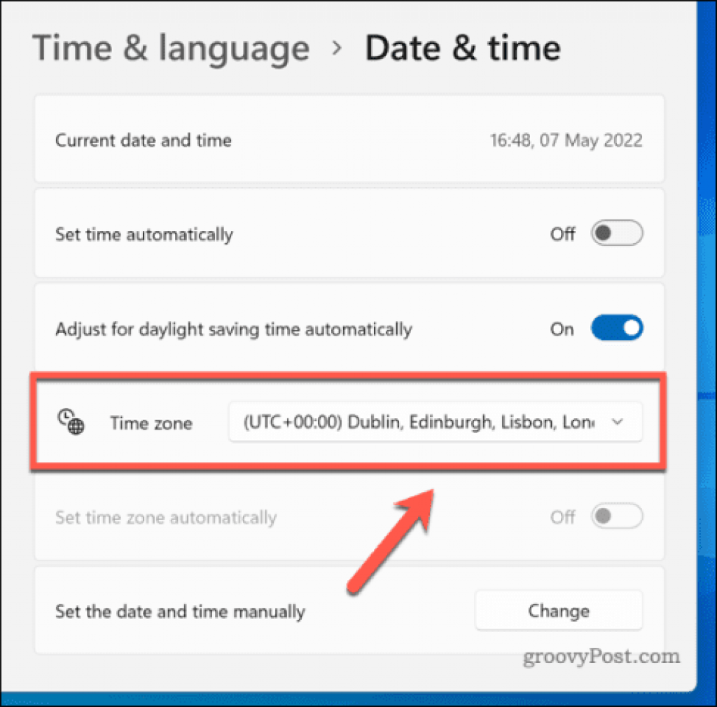 Windows Time Zone Changing Part 3