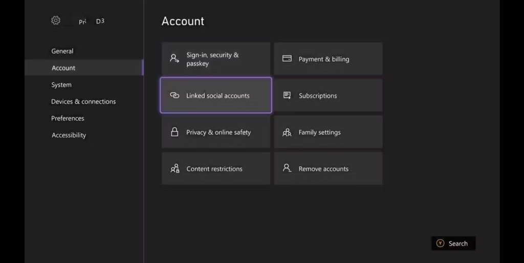Xbox Console Gaming Linking Accounts