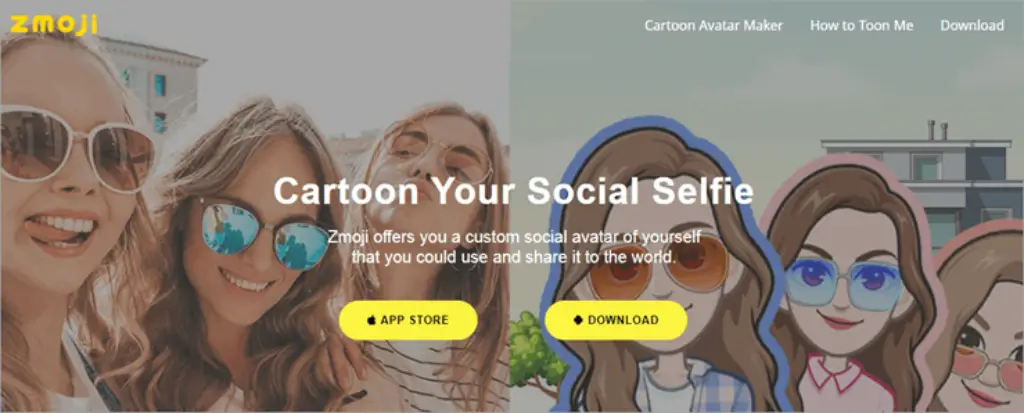 Zmoji Website Overview Images