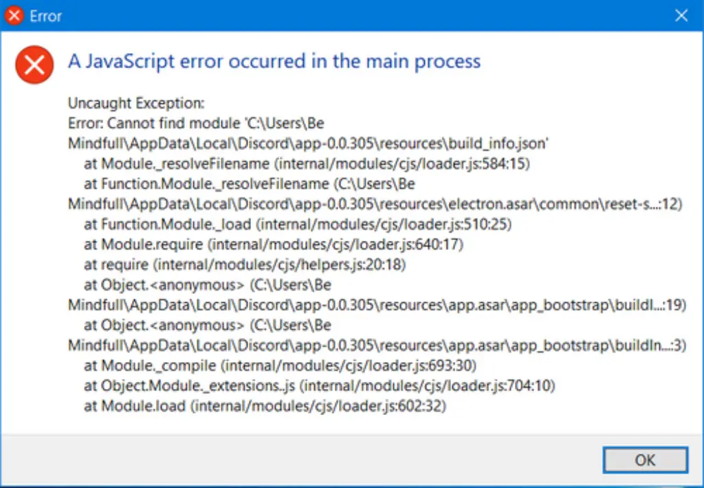 javascript error discord Problem Fixes HubPrix