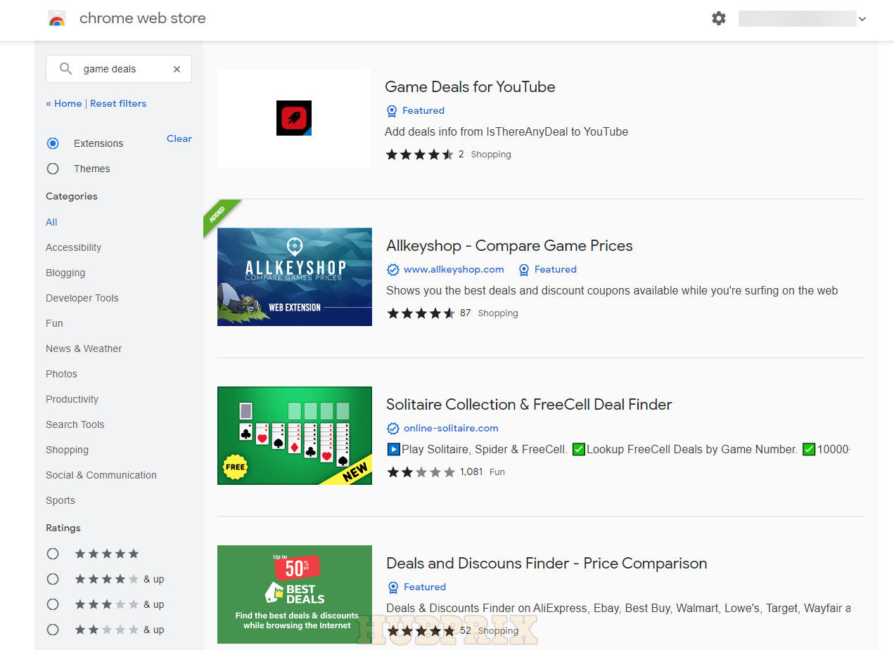 Best Game Deals Chrome Extension Gaming
