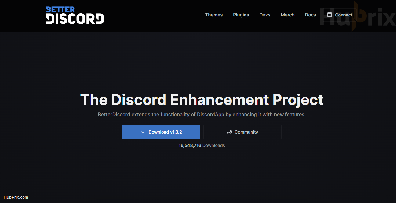 BetterDiscord Homepage Overview