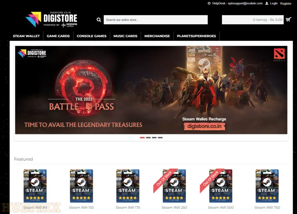 DigiStore Website Review Steam Codes