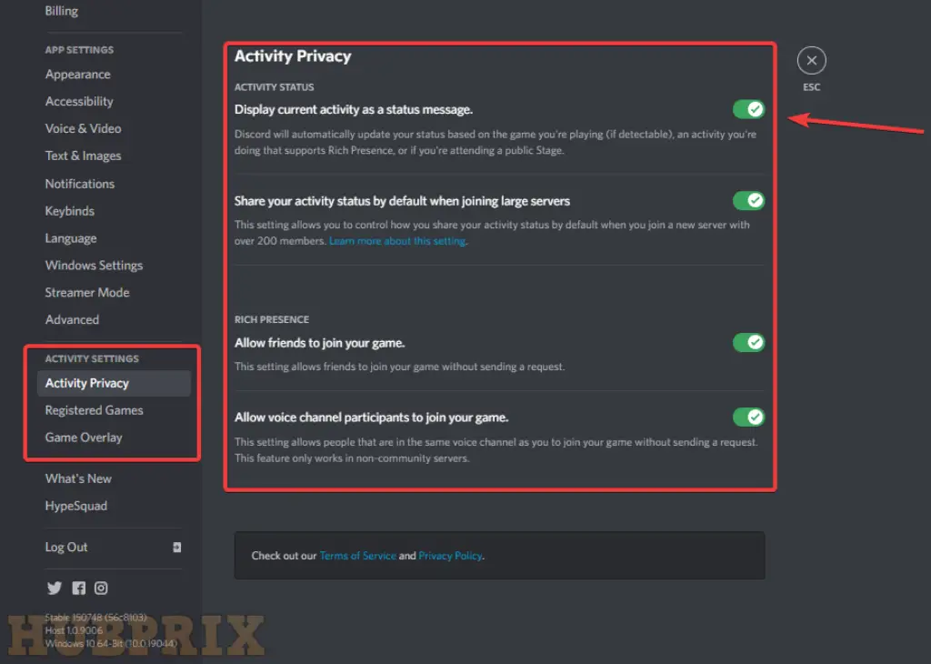 Discord Game Detection Activity Status