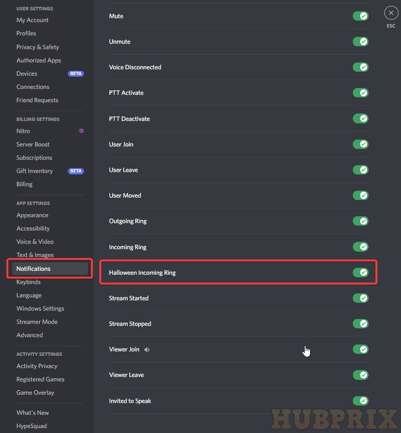 Discord Halloween Ringtone Enable Disable