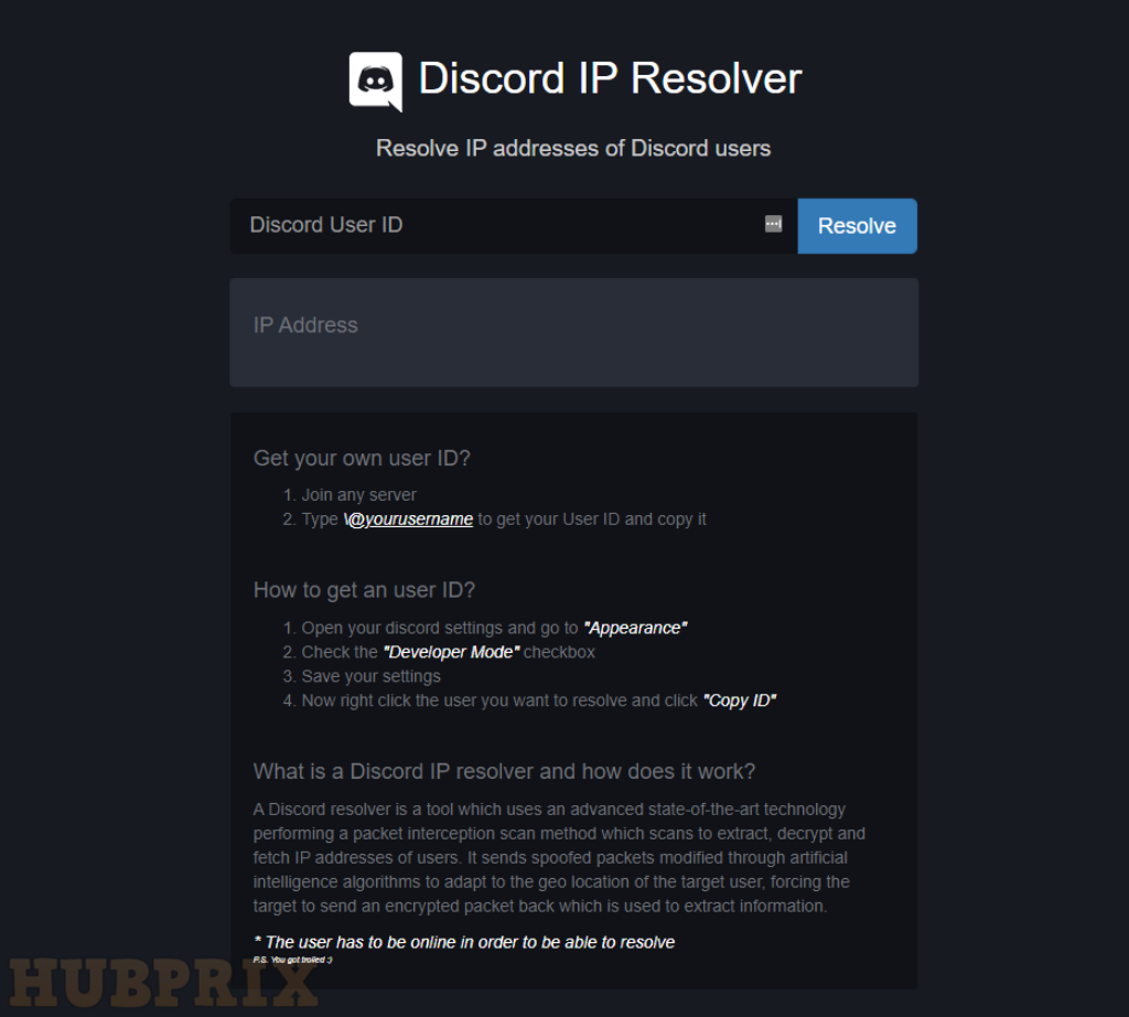 Discord IP Resolver Website