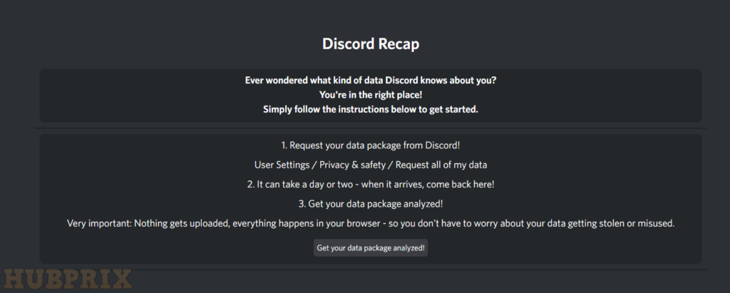 Discord Recap Setting Data Pack