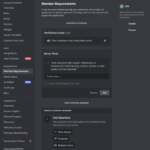 Discord Revamping Member Requirment Screen